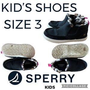 Kids Shoes Sperry Salty Cozy Mid Ankle Boot Unisex Kids Shoes Size 3M